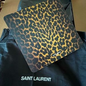 Saint Laurent Cheetah Print Mouse Pad with Box